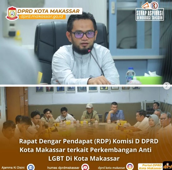 Komisi D DPRD Makassar Gelar RDP Terkait Perkembangan Anti LGBT